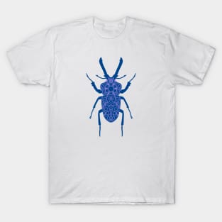 Floral Stag Beetle T-Shirt